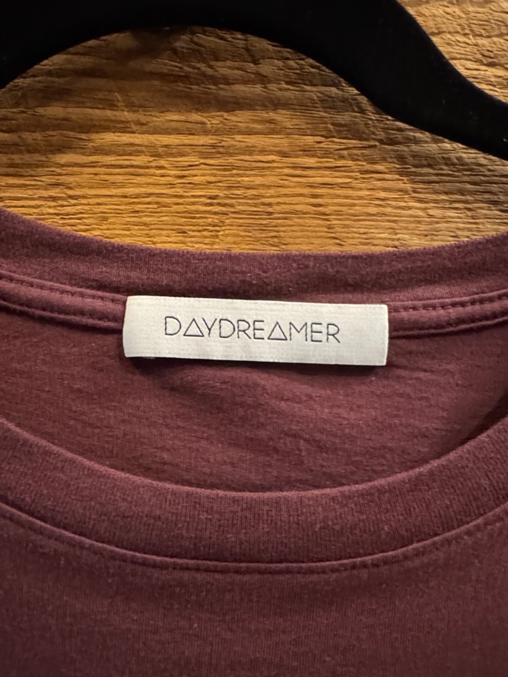 Daydreamer Plum Graphic Tee with Cream Print - Picture 3 of 5